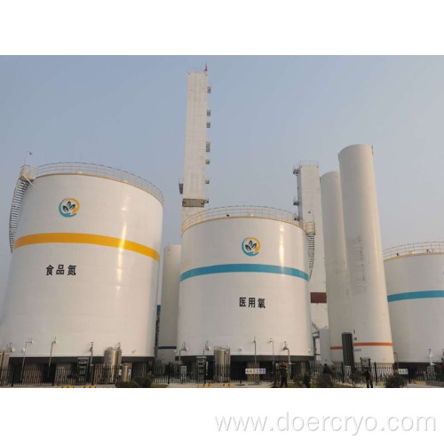 Stainless Steel Flat Bottom Cryogenic O2/N2/AR Storage Tanks